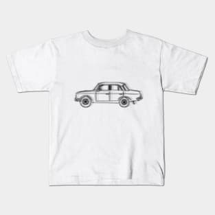 Minimalist Soviet Car Drawing Kids T-Shirt